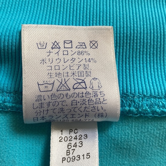 Lands End Aqua A Line Mini Skirt Size Medium Easy Fit EUC - Picture 4 of 6